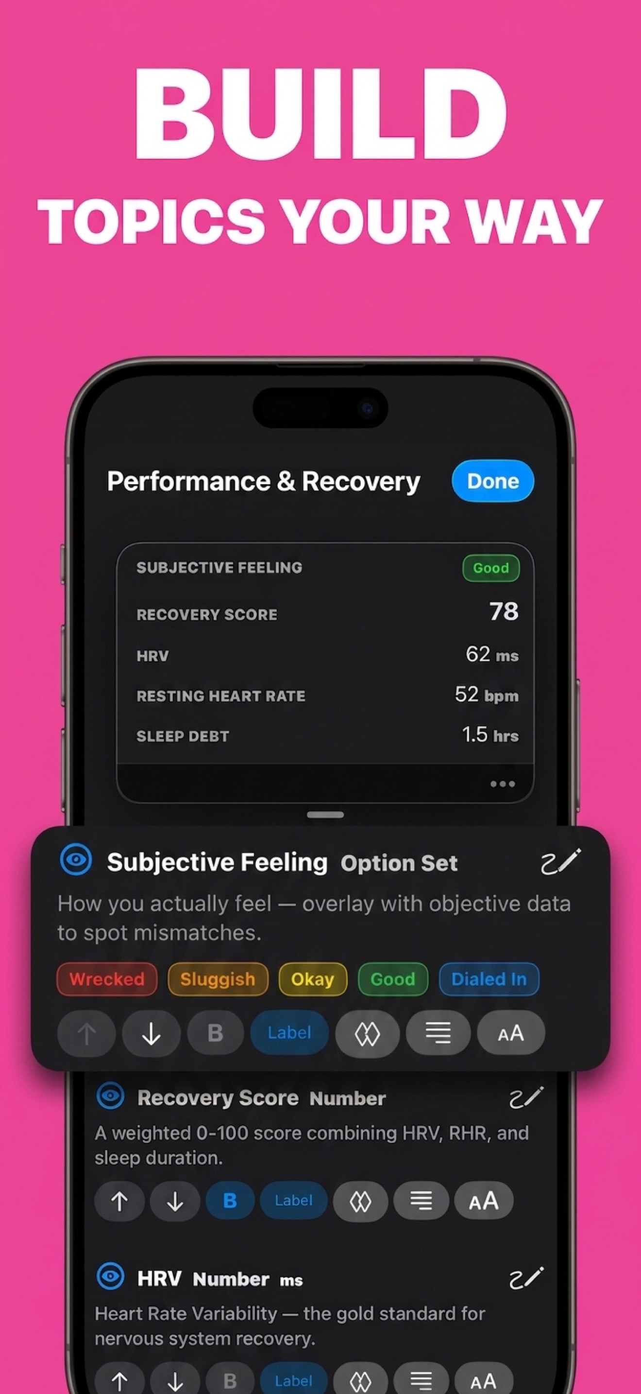 Build topics your way